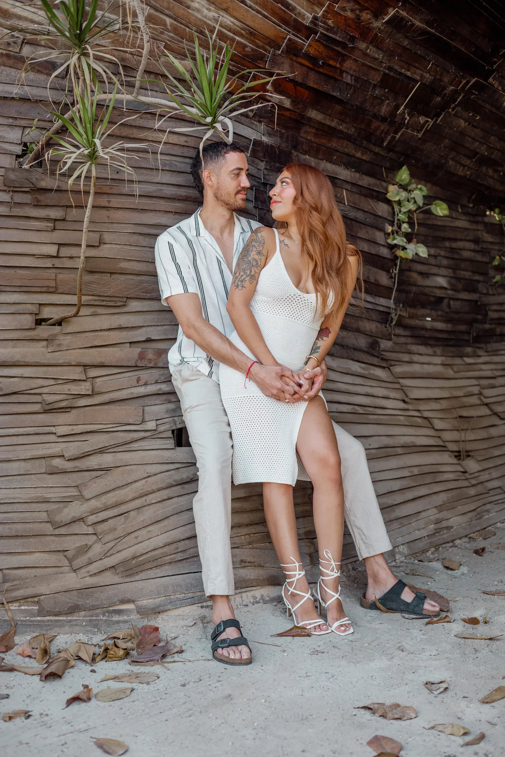 Travel couples photographer documenting a trip to Tulum