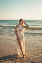 Luxury beach photoshoot experience in Tulum for solo female travelers