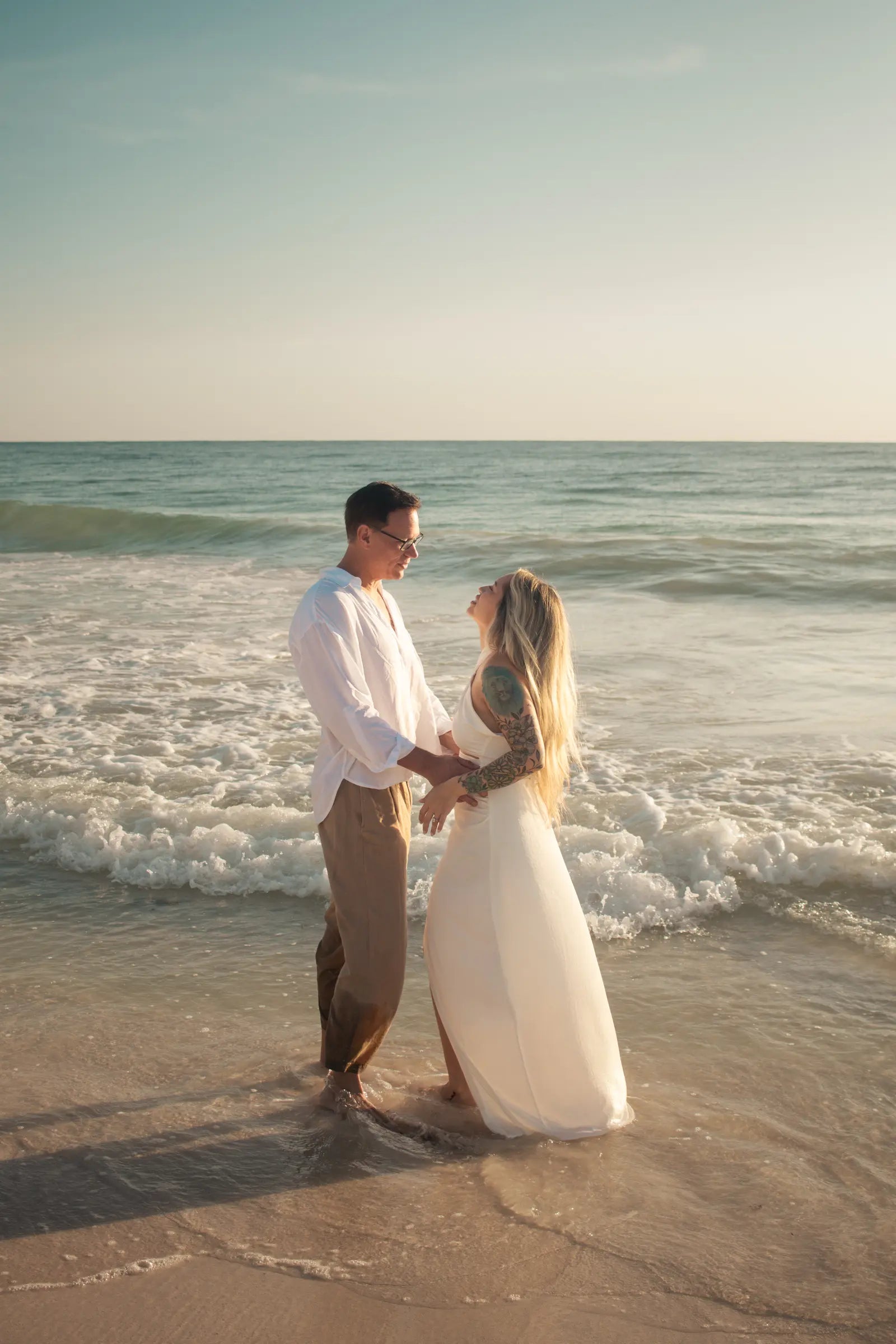 Surprise beach proposal in Tulum captured by a professional photographer